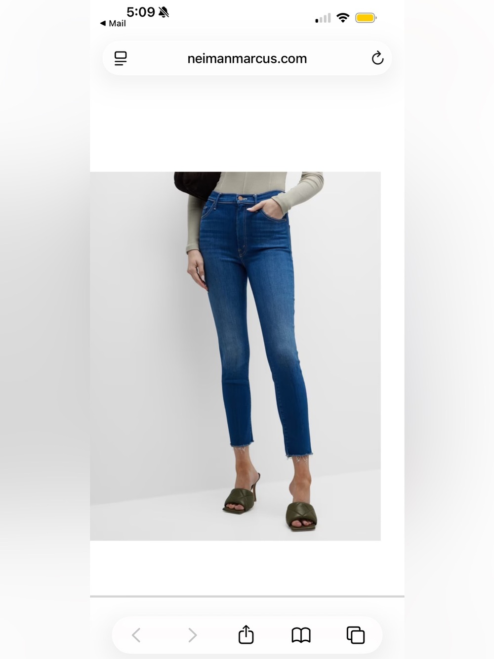 MOTHER The Swooner Ankle Fray Taxi size 25